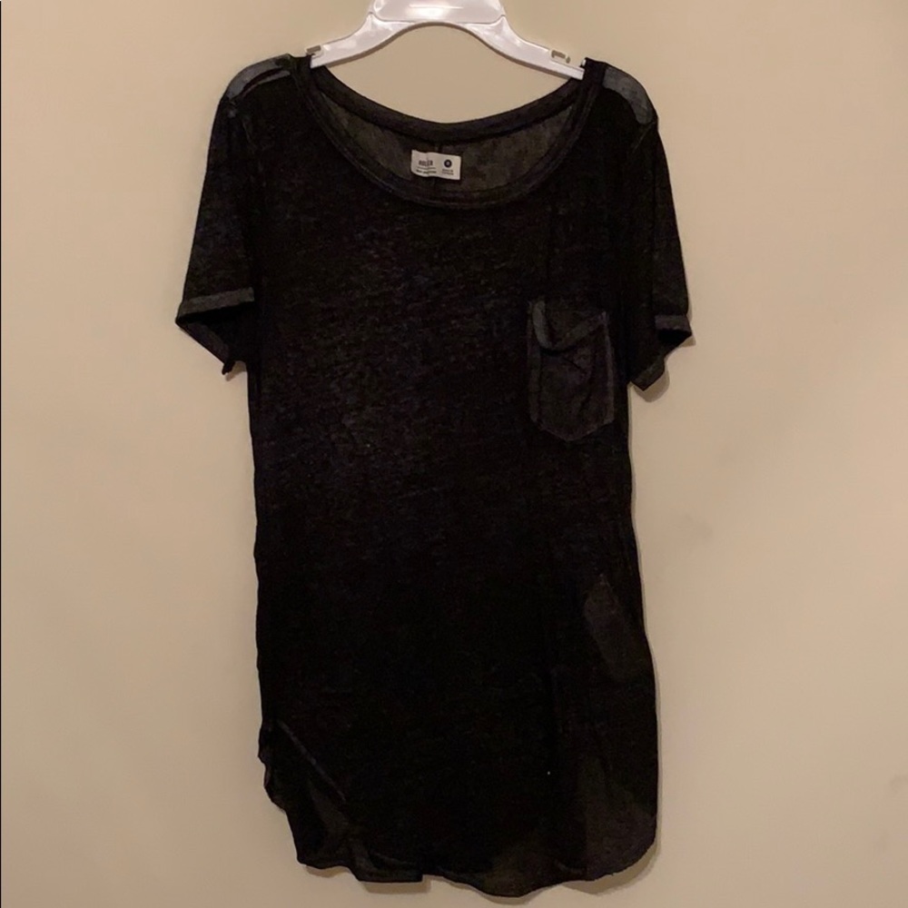 black see through top